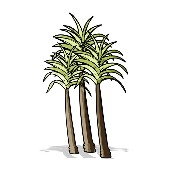 Dessin animé palmier — Image vectorielle