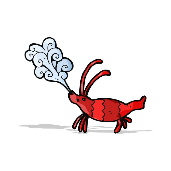 Crevettes de bande dessinée — Image vectorielle