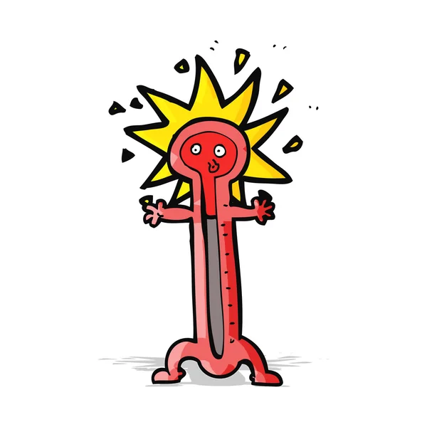 Cartoon thermometer — Stockvector