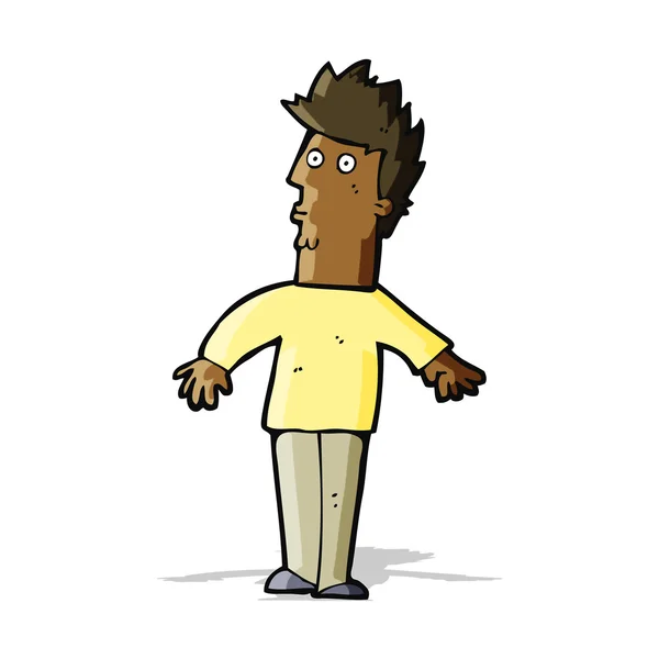 Cartoon verrast man — Stockvector