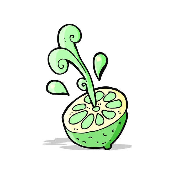 Dibujos animados limón fresco — Vector de stock