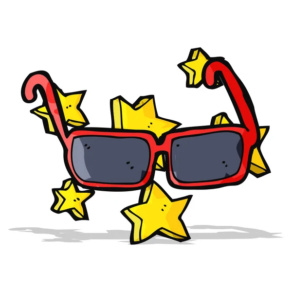 Gafas de sol de dibujos animados caros — Vector de stock