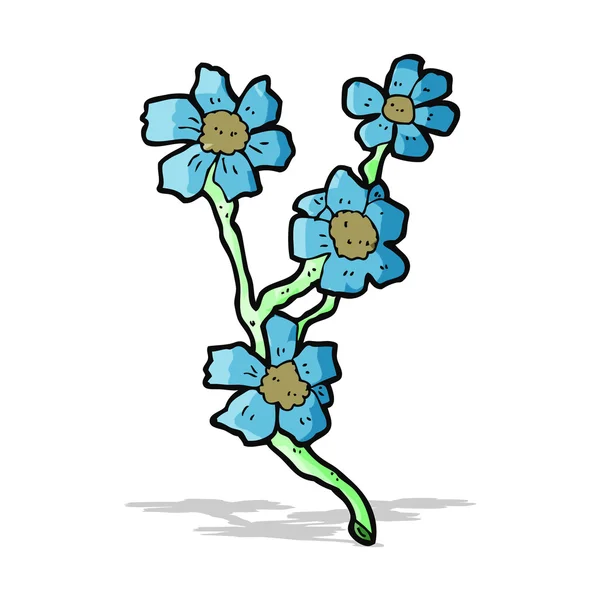 Flores de desenhos animados — Vetor de Stock