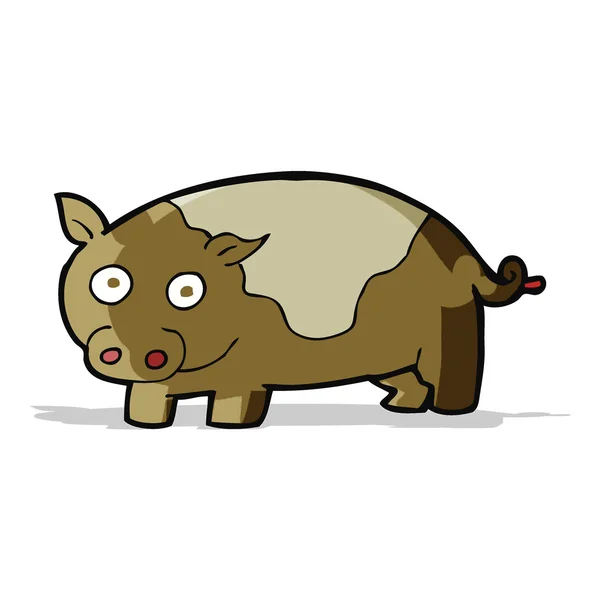 Cerdo de dibujos animados — Vector de stock