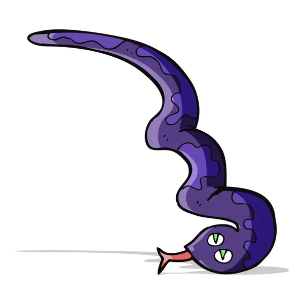 Cartoon väsande ormen — Stock vektor
