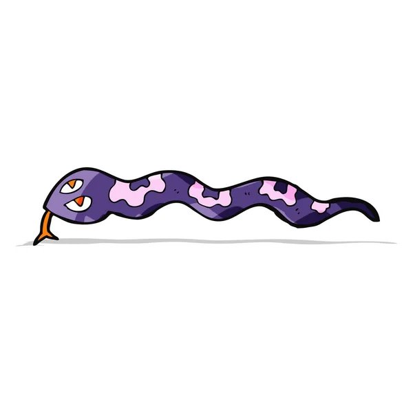 Dessin animé sifflement serpent — Image vectorielle