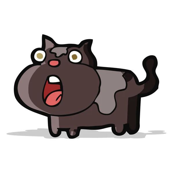 Desenho animado gato chocado — Vetor de Stock