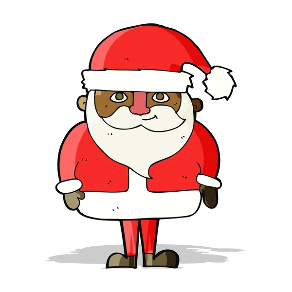 Tecknad glad jultomte — Stock vektor