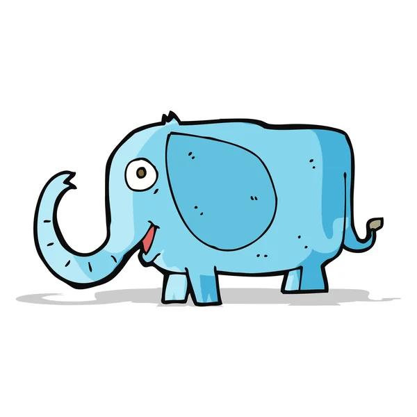 Γελοιογραφία μωρό ελέφαντας — Διανυσματικό Αρχείο