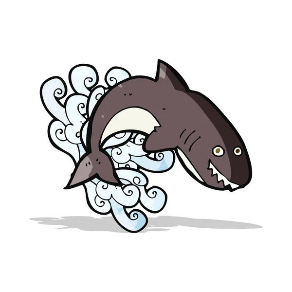 Requin de bande dessinée — Image vectorielle