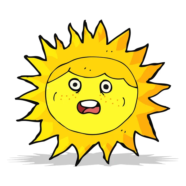Персонаж мультфильма Sun — стоковый вектор