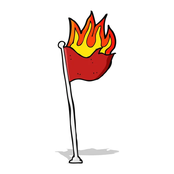 Bandeira dos desenhos animados — Vetor de Stock
