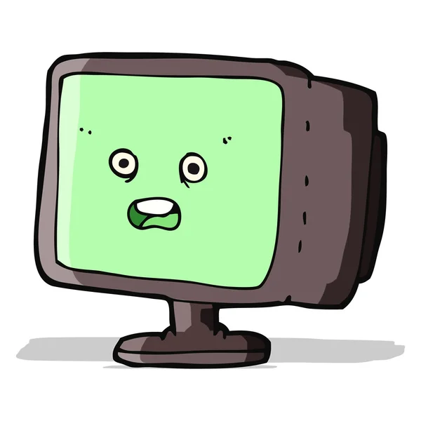 Cartoon computerscherm — Stockvector