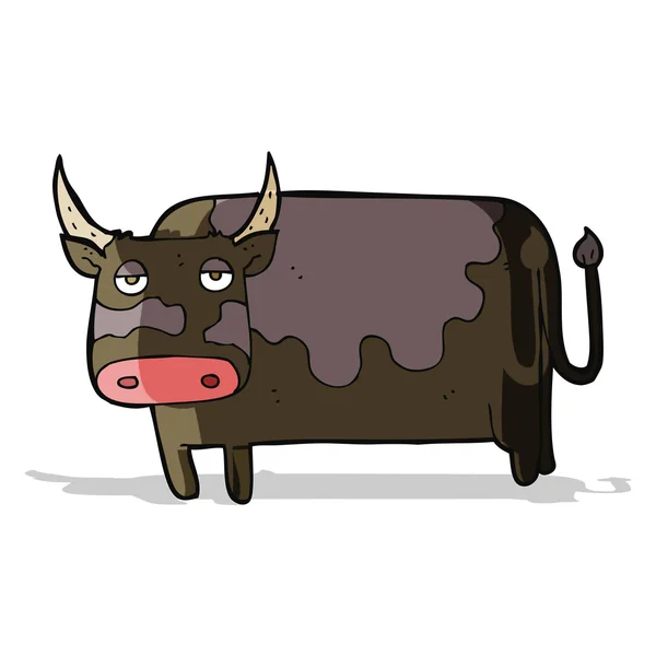 Vaca de desenho animado — Vetor de Stock