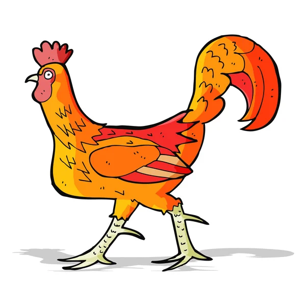 Cartoon cockerel — Stock Vector