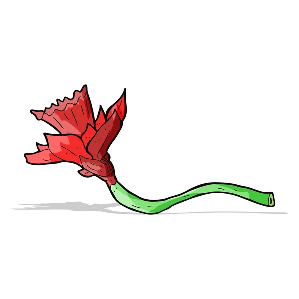 Flor de narciso de dibujos animados — Vector de stock