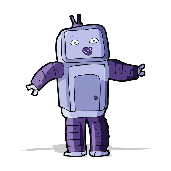 Кумедний мультфільм робот — стоковий вектор