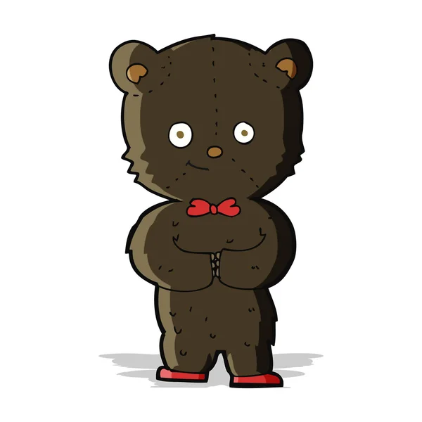 Cartoon cute little bear — Stock Vector