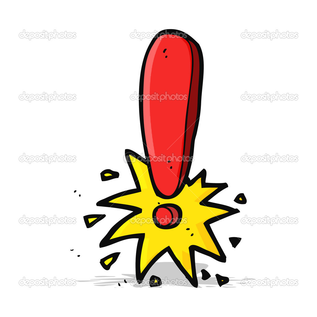Dessin Anime Point D Exclamation Image Vectorielle Par Lineartestpilot C Illustration