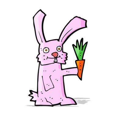 Havuçlu çizgi film tavşanı