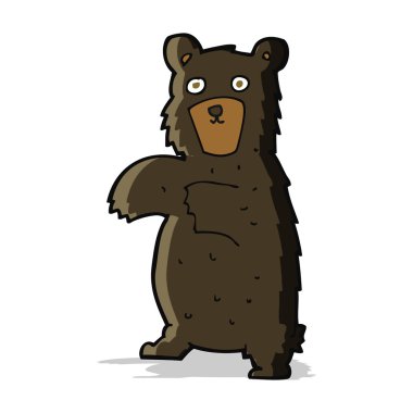 çizgi film siyah ayı