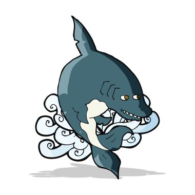 komik karikatür köpek balığı