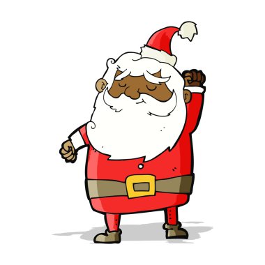 çizgi film Noel Baba havayı yumrukluyor