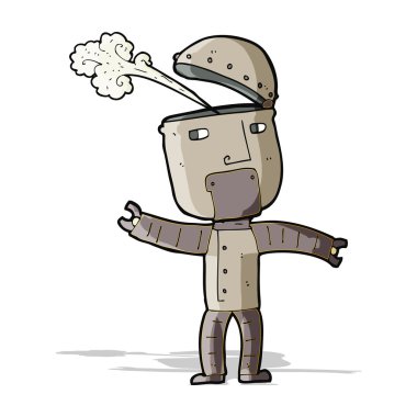 karikatür komik robot