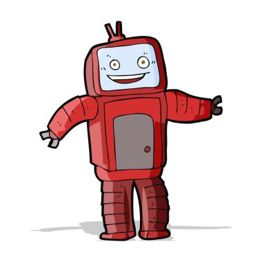 karikatür komik robot