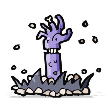 çizgi film zombi kol