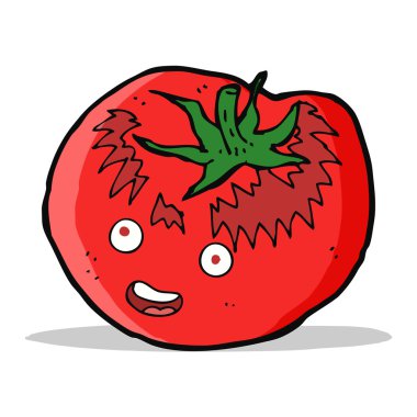 karikatür domates