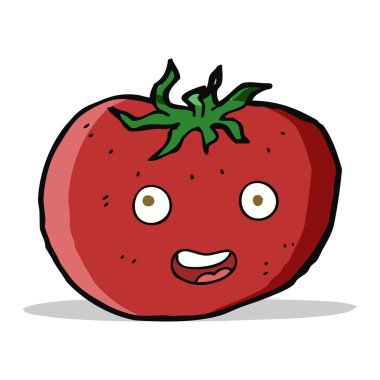 karikatür domates