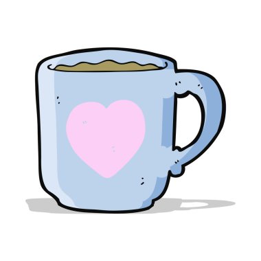 çizgi film kahve fincanı.