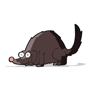 Çizgi film mutlu köpek.