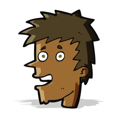 çizgi film mutlu çocuk yüzü