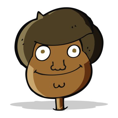 mutlu yüzünü cartoon