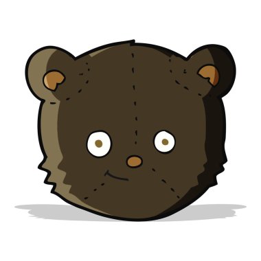 çizgi film siyah ayı kafası