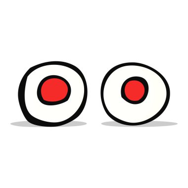 kırmızı gözleri çizgi film