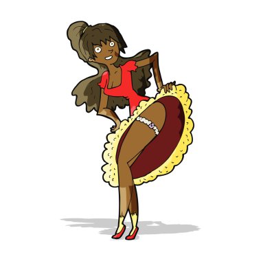 karikatür flamenko dansçısı