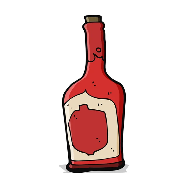 Butelka kreskówki z rumem — Wektor stockowy