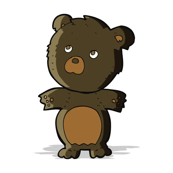 Καρτούν αστείο αρκουδάκι — Διανυσματικό Αρχείο