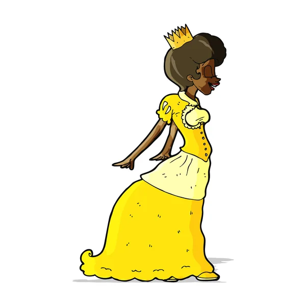 Cartoon prinses — Stockvector