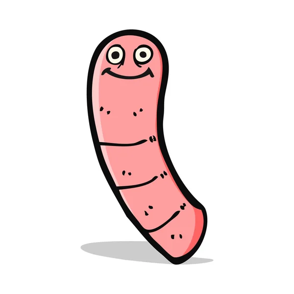 Cartoon worm — Stockvector