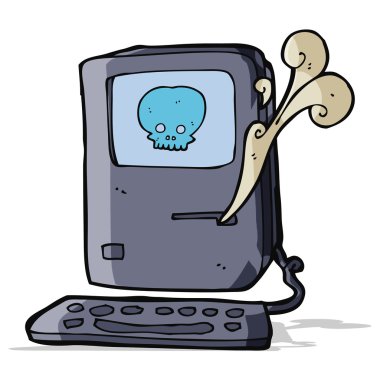 bilgisayar virüsü karikatür 