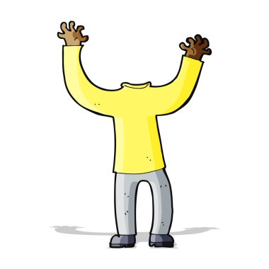 karikatür başsız vücut