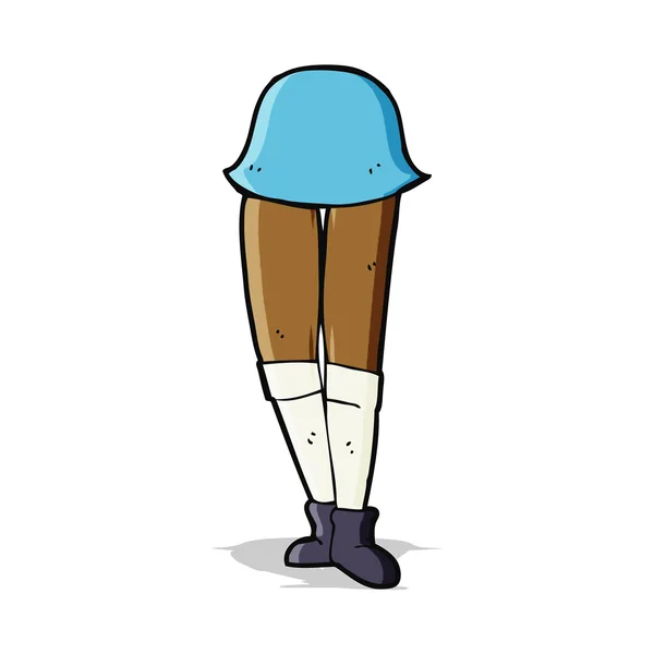 Dessins animés jambes féminines — Image vectorielle