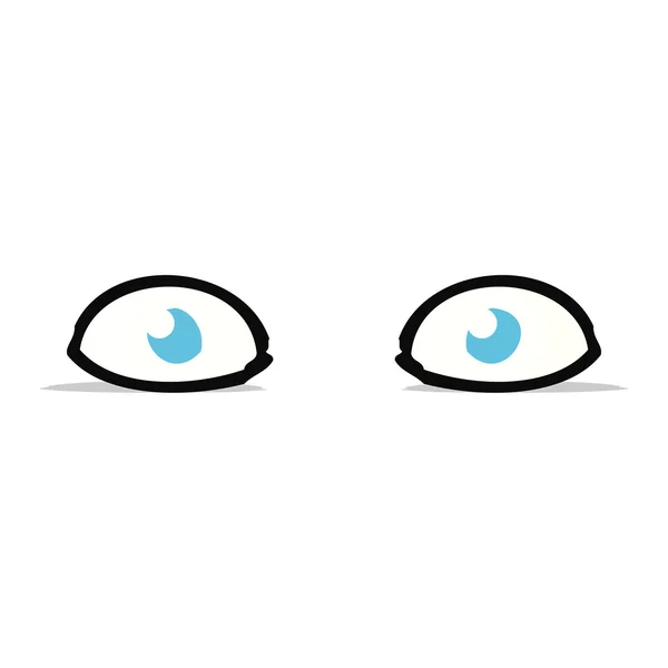 Kreslený upřenýma očima — Stockový vektor