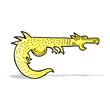 karikatür Ortaçağ dragon