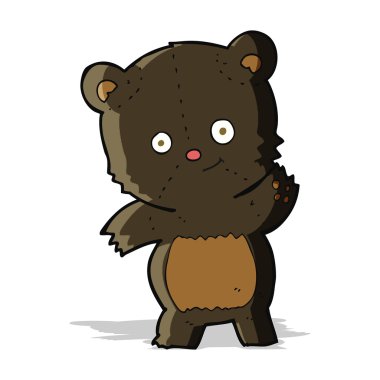 Sevimli siyah ayı çizgi filmi