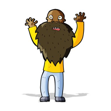 Çizgi film sakallı yaşlı adamı korkuttu.